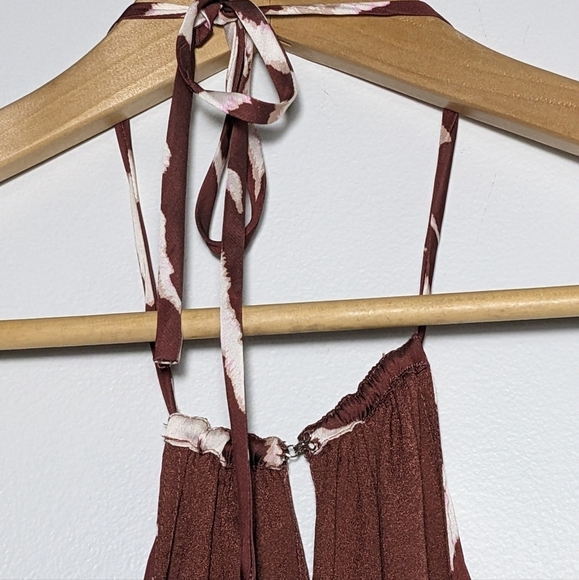 NWT Paige Dresses Jade Halter Zebra Stripe Animal Print Midi Dress Size XS - Picture 5 of 15